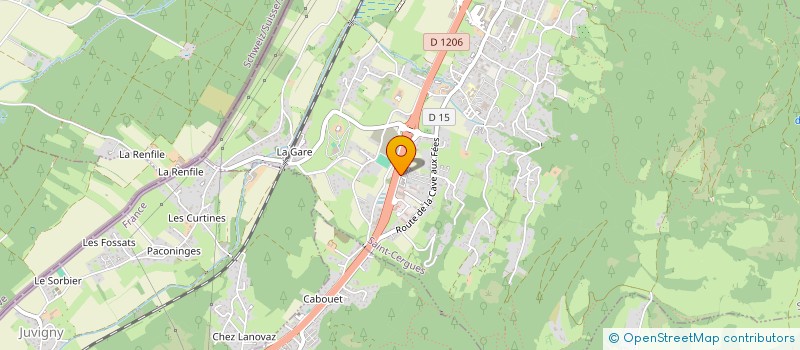 localisation de l'entreprise DELEMBRE SARL à SAINT-CERGUES