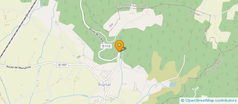 localisation de l'entreprise DELENNE FOREST  SAINT-MARCEL-LES-SAUZET