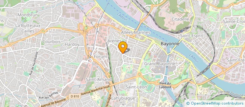localisation de l'entreprise DELENTE & CO à BAYONNE