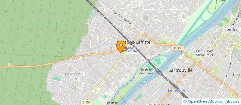 localisation de l'entreprise DELEPLANQUE ET COMPAGNIE  MAISONS-LAFFITTE