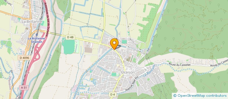 localisation de l'entreprise DELERIC  ORAISON