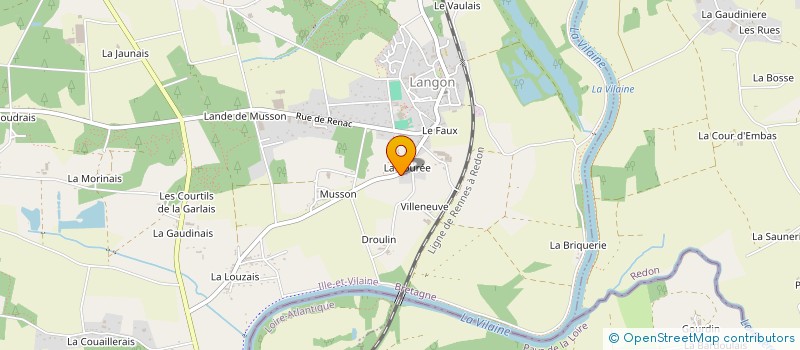 localisation de l'entreprise DELERO  LANGON