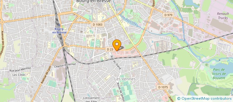 localisation de l'entreprise DELERS ASSOCIES  BOURG-EN-BRESSE