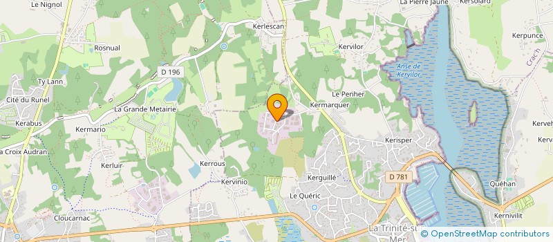 localisation de l'entreprise DELERUE SARL à LA TRINITE-SUR-MER