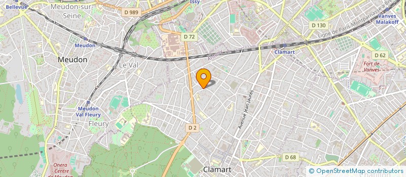 localisation de l'entreprise DELESPACE à CLAMART