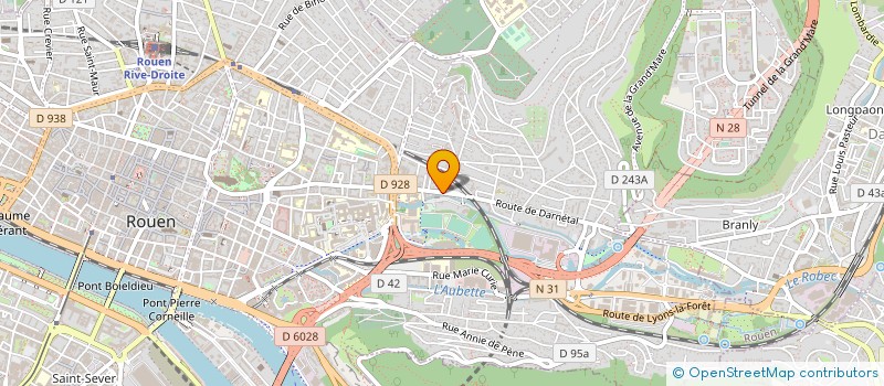 localisation de l'entreprise DELESTRE à ROUEN