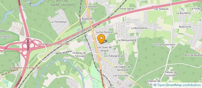 localisation de l'entreprise DELETANG à VEIGNE