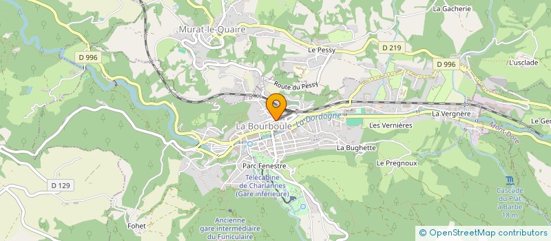 localisation de l'entreprise DELETANG CHARTRAIN  LA BOURBOULE