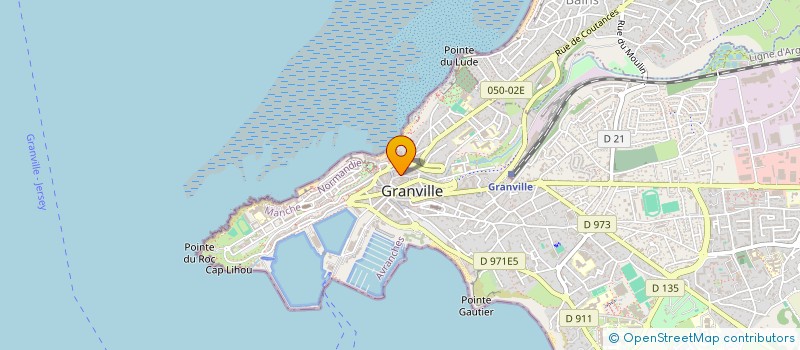 localisation de l'entreprise DELETANG PIERRE ET CHRISTINE  GRANVILLE