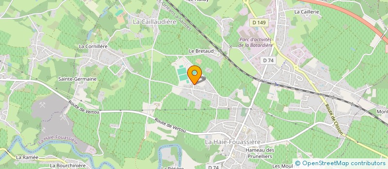 localisation de l'entreprise DELETJIM  LA HAIE-FOUASSIERE