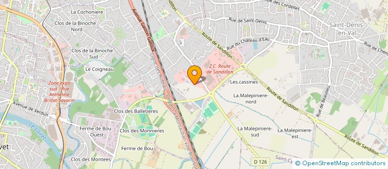 localisation de l'entreprise DELETOILE  SAINT-JEAN-LE-BLANC