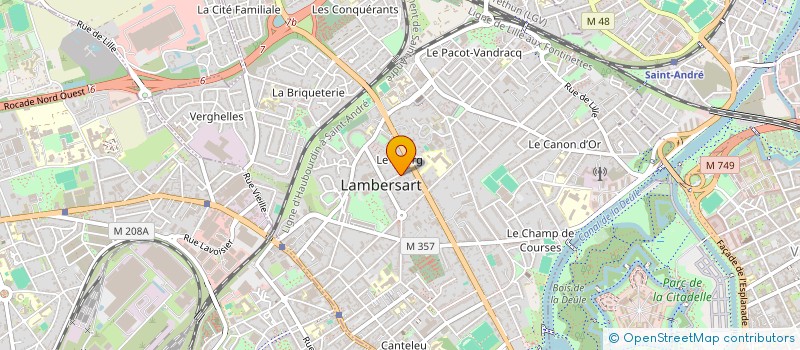 localisation de l'entreprise DELETOILLE à LAMBERSART