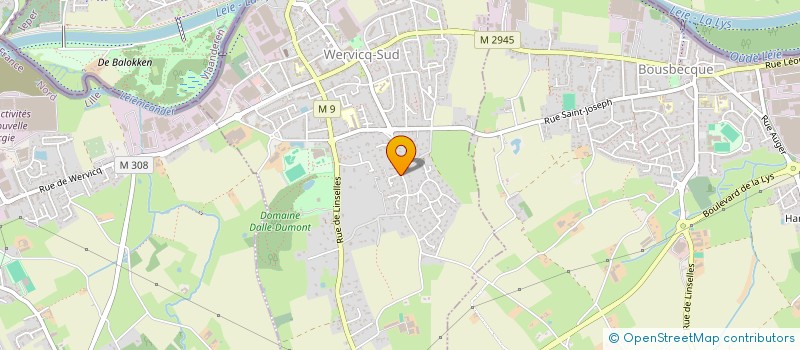 localisation de l'entreprise DELETTE INVEST  WERVICQ-SUD