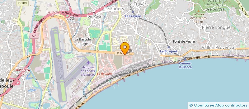 localisation de l'entreprise DELEV à CANNES