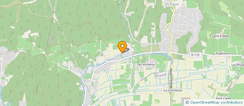 localisation de l'entreprise DELEVI  PIOLENC