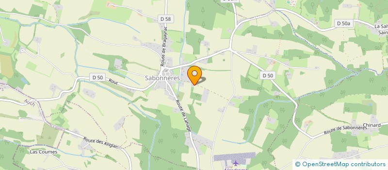 localisation de l'entreprise DELEX  SABONNERES