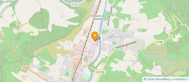 localisation de l'entreprise DELEXTER à LIMOUX