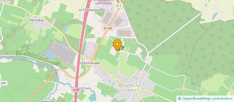 localisation de l'entreprise DELF  BEAULIEU-SUR-LAYON