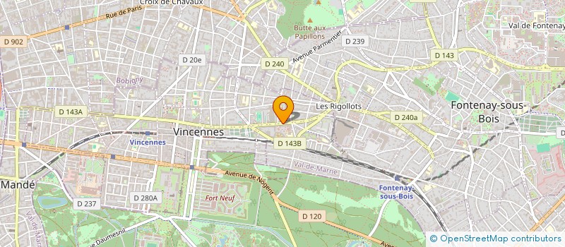 localisation de l'entreprise DELFACO à VINCENNES