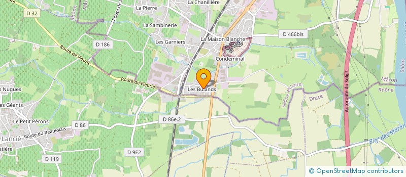 localisation de l'entreprise DELFANNE DEVELOPMENTS  ROMANECHE-THORINS