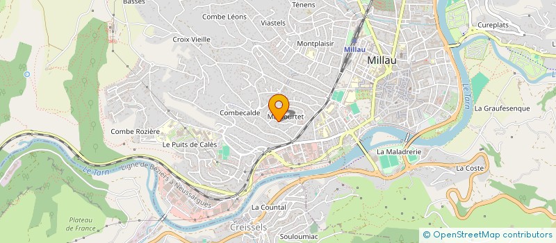 localisation de l'entreprise DELFAU à MILLAU