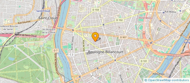 localisation de l'entreprise DELFI 3 à BOULOGNE-BILLANCOURT