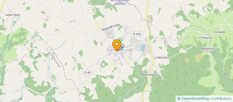 localisation de l'entreprise DELFIEUX IMMOBILIER  CAMPUAC