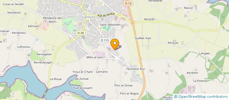 localisation de l'entreprise DELFIL  LANNILIS