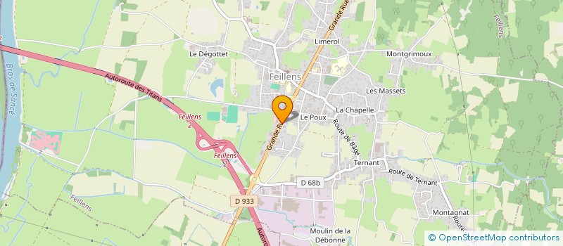 localisation de l'entreprise DELFINANCIERE à FEILLENS