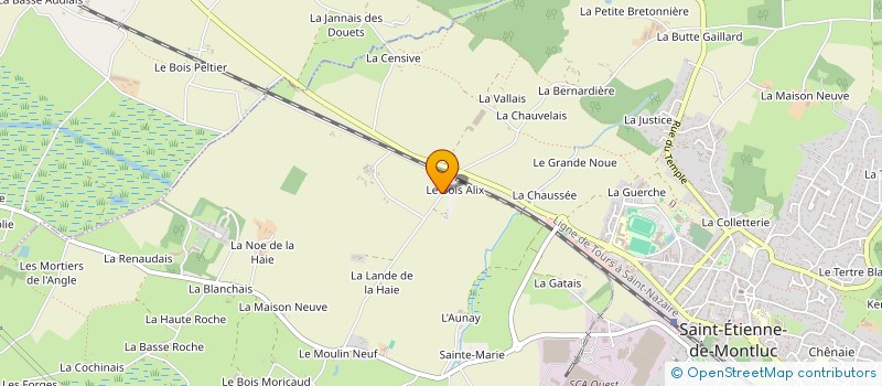 localisation de l'entreprise DELFINE  SAINT-ETIENNE-DE-MONTLUC