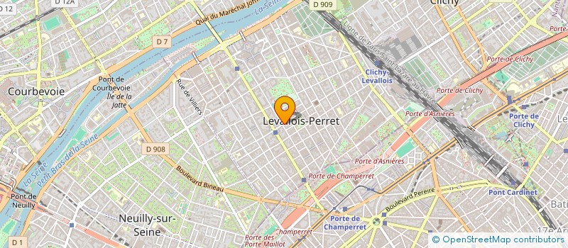 localisation de l'entreprise DELFINEA à LEVALLOIS-PERRET