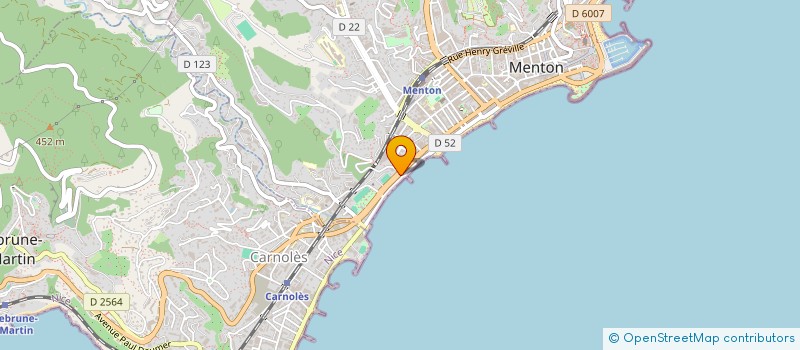 localisation de l'entreprise DELFINO à MENTON