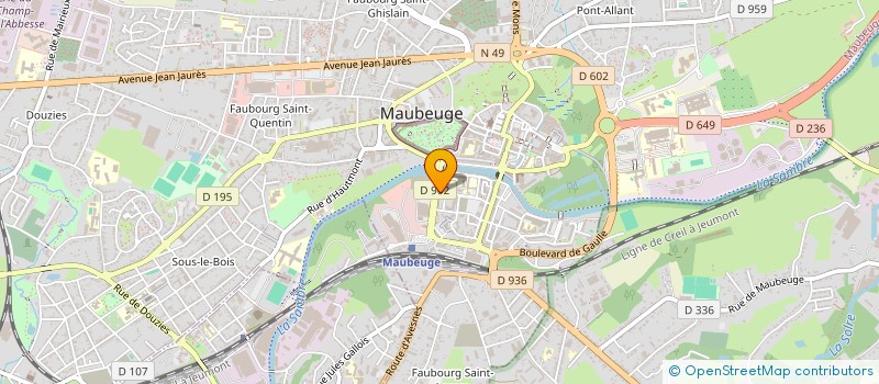 localisation de l'entreprise DELFLACHE  MAUBEUGE