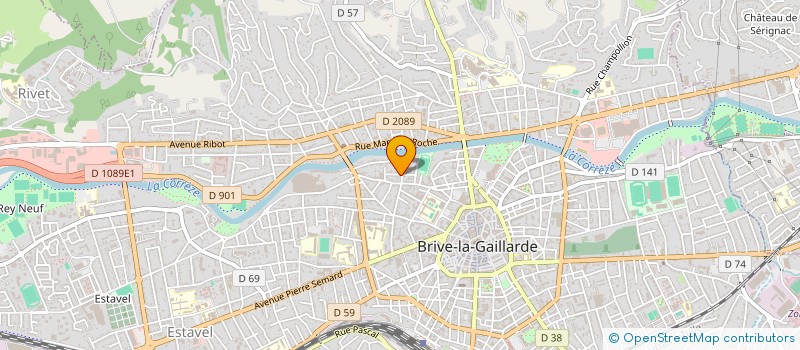 localisation de l'entreprise DELFOND  BRIVE-LA-GAILLARDE