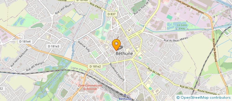 localisation de l'entreprise DELFORGE à BETHUNE