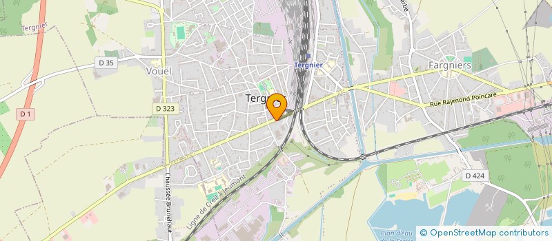 localisation de l'entreprise DELFORGE FERMETURES à TERGNIER