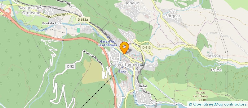 localisation de l'entreprise DELGAL INVEST à AX-LES-THERMES