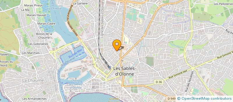 localisation de l'entreprise DELGAU à LES SABLES D'OLONNE