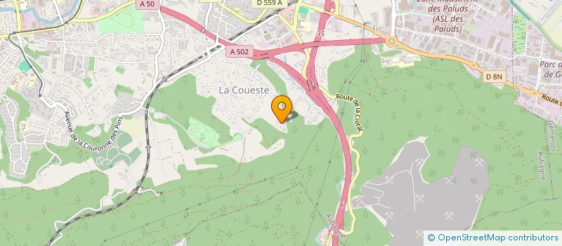 localisation de l'entreprise DELGIL à AUBAGNE