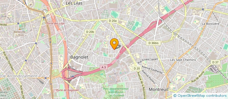 localisation de l'entreprise DELGO à BAGNOLET