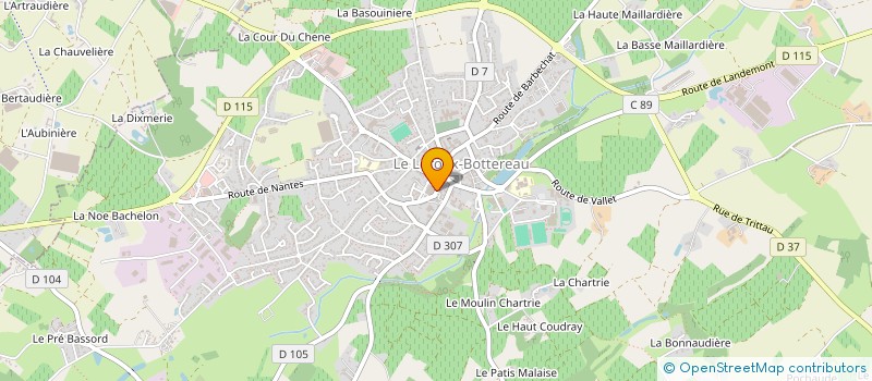 localisation de l'entreprise DELGUEST LIMITED à LE LOROUX-BOTTEREAU