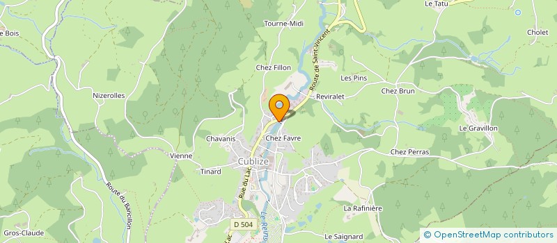 localisation de l'entreprise DELHARPE  CUBLIZE