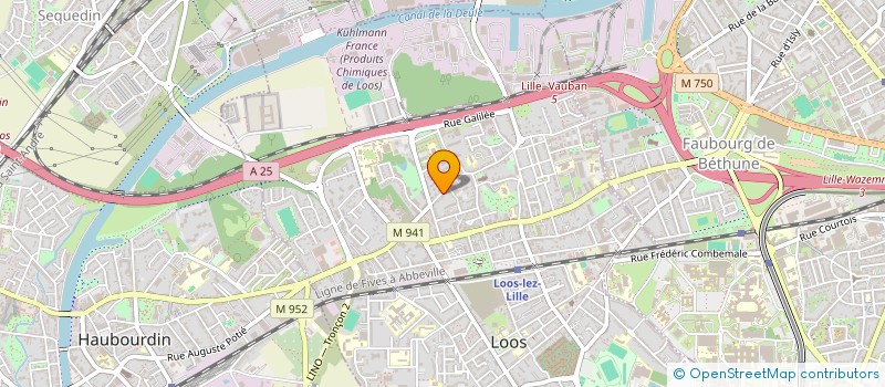 localisation de l'entreprise DELHAYE  LOOS