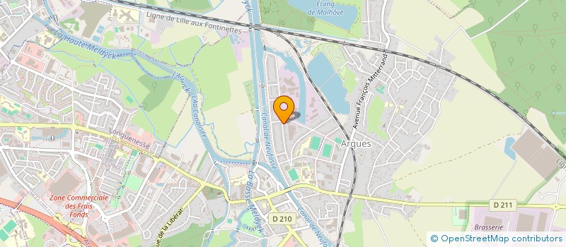 localisation de l'entreprise DELHELLE à ARQUES