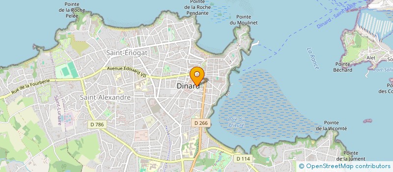 localisation de l'entreprise DELHIA  DINARD