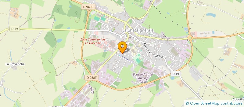 localisation de l'entreprise DELHIMMO  LA CHATAIGNERAIE