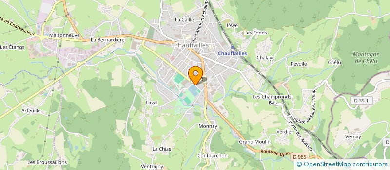 localisation de l'entreprise DELHOMME à CHAUFFAILLES