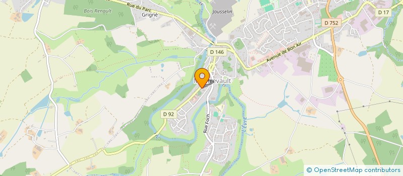localisation de l'entreprise DELHOMME à MONTREVAULT-SUR-EVRE