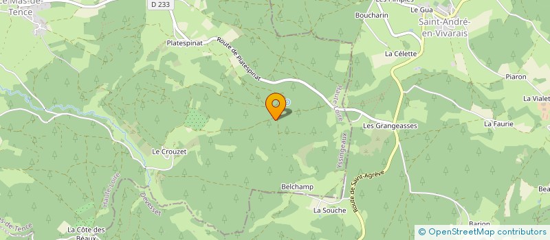 localisation de l'entreprise DELHOMME/MUSUMECI  LE MAS-DE-TENCE