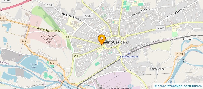 localisation de l'entreprise DELHOMME SA à SAINT-GAUDENS